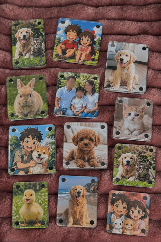 Acrylic Fridge Magnets (without photo)